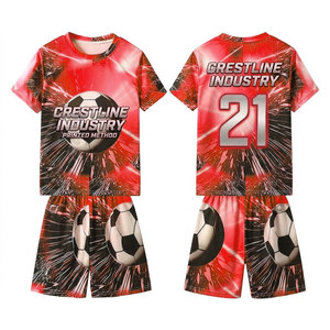 Custom Soccer Kit Football Team Uniform Quick Dry Jersey Shorts Set OEM ODM Athletic Training Uniform - Product Image 5