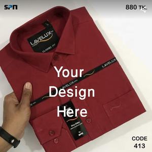 Camisa de negocios formal exclusiva de alta calidad, camisa formal de negocios de color sólido de manga larga para hombres, DIRECTA DE FÁBRICA DE BD - Product Image 2