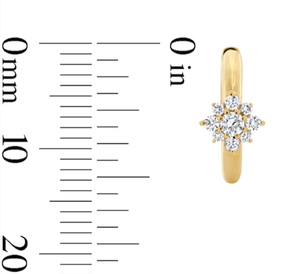 <b>Hoops</b> <b>earrings</b> Diamond <b>Earrings</b> Gold And <b>Silver</b> <b>Earrings</b> Natural and Lab Grown Diamond <b>Earrings</b> Fine Jewelry for Women - Product Image 4
