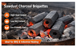 Briquetas de Carbón Vegetal Negro de Alta Cantidad de Carbono Fijo, 100% Aserrín de Madera |   Combustible para Barbacoa Industrial de Alto Valor Calorífico |   Exportación Directa de Fábrica - Product Image 4