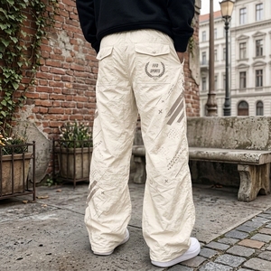 Pantalones Holgados de Lona de Nailon, Premium, Transpirables, de Secado Rápido, Ecológicos, Diseñados para Entrenamientos en el Gimnasio y Actividades al Aire Libre - Product Image 3