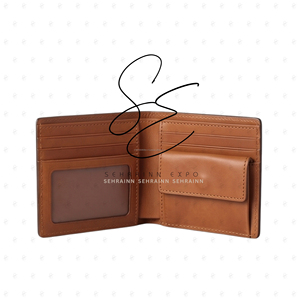 Portefeuille bifold en cuir véritable SEHRAINN Western fait main, pour homme, vintage, gaufré, fermeture pliante, court, usage quotidien - Product Image 5
