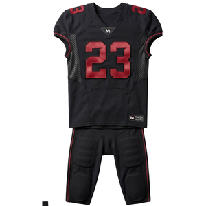 ชุดยูนิฟอร์มอเมริกันฟุตบอลแบบซับลิเมชั่นระดับมืออาชีพ กางเกงขาสั้น ออกแบบเองได้ ทนทาน เนื้อผ้ายืดได้ 4 ทิศทาง ระบายอากาศได้ดี ซับเหงื่อ - Product Image 1