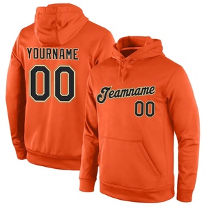 เสื้อฮู้ดดี้พิมพ์ลายเบสบอลสไตล์วินเทจสำหรับผู้ชาย ผ้าคอตตอนผสมเนื้อนุ่ม แขนยาว สวมใส่สบาย พร้อมปลายแขนและชายเสื้อแบบริบ - Product Image 3