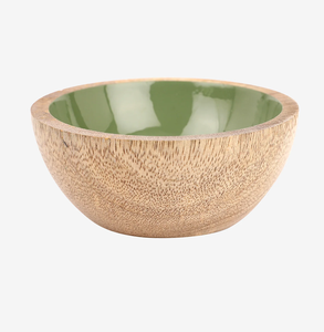 Bol en bois imprimé émail blanc – Bol de service en bois imprimé émail – Bol à salade en bois haut de gamme, la dernière tendance - Product Image 5