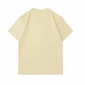 T-shirt à manches courtes pour homme, col rond, tricoté, couleur unie, coupe classique, style décontracté - Product Image 1
