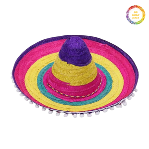 Mexican Sombrero <b>Hat</b> with Vibrant Embroidery Ideal for Traditional Celebrations, Parties and Cultural Events - Product Image 1