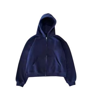 Customized 100% Cotton French Terry Hooded Set Fashionable Comfortable Hooded Set with Zippers Custom Embroidered Logo <b>Men</b> Wear - Product Image 5