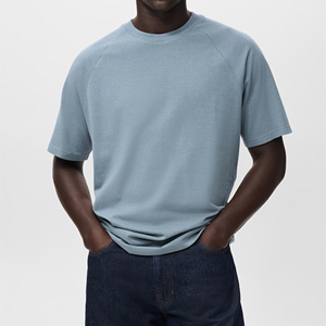 Camiseta Casual de Lujo para Hombre, Corte Ajustado, Poliéster/Algodón, Alta Calidad, Personalizable, Ecológica, Transpirable, Precio Bajo - Product Image 1
