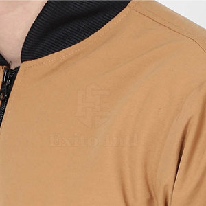 Chaqueta Bomber de Invierno para Hombre, Resistente al Viento, con Cuello Alto y Logotipo Frontal, Material de Nailon/Poliéster, Alta Calidad, Venta al Por Mayor - Product Image 4