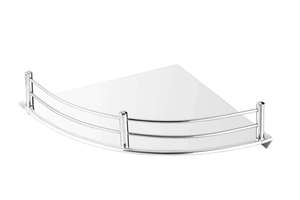 PROMIXO Classic 304 Stainless Steel <b>Wall</b> Mounted Bathroom Corner Shelf Single Tier <b>Storage</b> <b>Rack</b> Rustproof Bathroom Organizer - Product Image 3