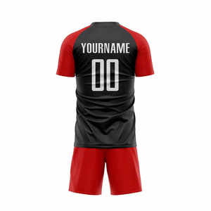 Ensemble d'uniformes de football personnalisés, légers et respirants, maillot de football en polyester, sublimation, nom, numéro et logo personnalisés pour les matchs - Product Image 3