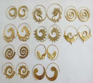 ต่างหูห่วงห่วงโลหะ GS สไตล์อินเทรนด์เครื่องประดับโลหะผสมที่งดงามสำหรับผู้หญิงสำหรับ GC-ER-469ครบรอบ - Product Image 1