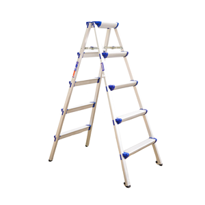 NVLD-04 Échelle à marches en aluminium double face pratique, design moderne, pliable, 2x4 marches, rangement facile, utilisation domestique, 1 an - Product Image 4