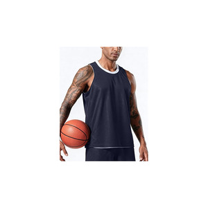 Ensemble de maillot et short de basket-ball réversible pour hommes, en maille respirante et anti-humidité - Product Image 3