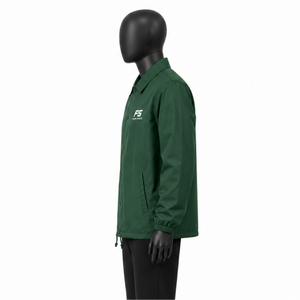 Custom Logo Waterproof Men Streetwear <b>Coach</b> Jacket Lightweight Nylon Windbreaker Snap Button Sports Varsity <b>coach</b> Jacket - Product Image 2