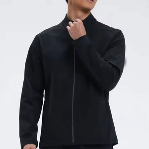Mens Athletic Training <b>Jacket</b> <b>Lightweight</b> <b>Running</b> Sportswear Breathable Zip Front Fitness Top For Gym Exercise And Outdoor - Product Image 2