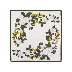 High Quality 100% Silk Women <b>Square</b> <b>Scarf</b> Wholesale Custom Design Floral Pattern Elegant Style Lightweight Durable Reasonable - Product Image 1