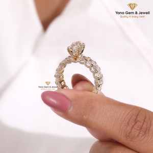 Bague de Mariage Style Antique Coupe Marquise 1,50 Carat pour Femme, Or Massif 14K, Diamant CVD Cultivé en Laboratoire Certifié IGI, Pureté VVS2, Couleur D - Product Image 3