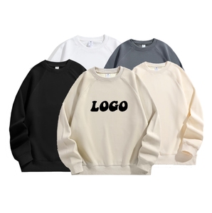 Sudadera de Cuello Redondo para Mujer, Color Sólido, Manga Larga, Estampado de Letras, Informal, para Otoño, 100% Algodón, Tejido Transpirable, Manga Completa - Product Image 1