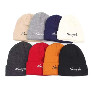 Wholesale Low MOQ Unisex Plain 100% Cotton Custom Color Striped Digital Printing <b>Winter</b> Beanie <b>Hats</b> - Product Image 1