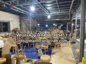 Chaise de restaurant en rotin de luxe chaises en osier fabriquées à la main le plus vendu fournisseur en gros du Vietnam - Product Image 6