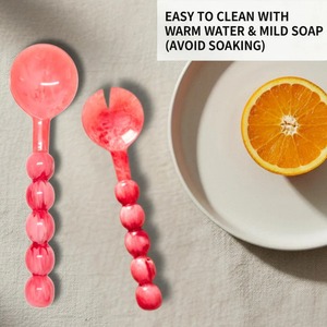 ช้อนเสิร์ฟเรซิ่นทำมือคุณภาพสูง เป็นมิตรกับสิ่งแวดล้อม ปลอดภัยสำหรับเครื่องล้างจาน เหมาะสำหรับใช้ในบ้านและห้องครัว - Product Image 2