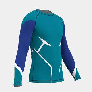 <b>Compression</b> <b>Shirt</b> <b>Men</b> Long Sleeve Workout Rash Guard UPF50+ Moisture Wicking Breathable Eco-Friendly Fitness Training Top - Product Image 2