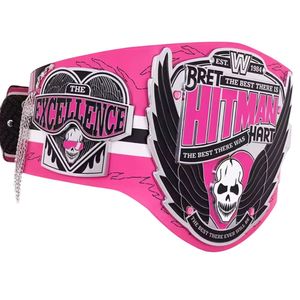 Ceinture de champion WWE Bret Hart personnalisée rose et noire, ceinture de titre sur mesure, cadeau personnalisé pour les fans de lutte, Excellence of Execution - Product Image 5