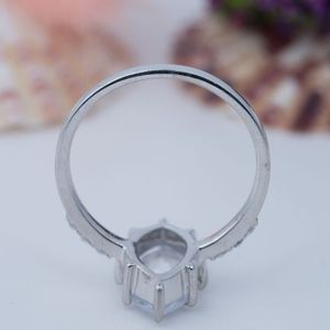 Luxury Vintage Silver 925 Gold Plated Prong Setting Moissanite <b>Ring</b> for <b>Couples</b> Wedding - Product Image 4