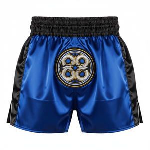 Pantalones Cortos de Boxeo Personalizados de Satén para Adultos y Niños, Pantalones Cortos de Boxeo Antiarrugas para Hombre con Cordón Ajustable - Product Image 1