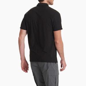 Chemise polo de golf sur mesure de haute qualité, couleurs confortables, tricotée, pour hommes - Product Image 4