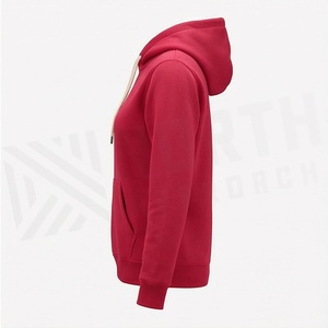 เสื้อฮู้ดดี้ผ้าฟลีซคอตตอนหนานุ่มพรีเมียม ทรงหลวมไหล่ตก ดีไซน์ทันสมัยสั่งทำได้ คุณภาพสูง เสื้อกันหนาวสำหรับผู้หญิง - Product Image 3