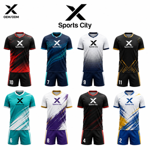 ชุดกีฬาวอลเลย์บอลผู้ชาย X Sports City แบบสั่งทำพิเศษ ระบายอากาศได้ดี แห้งเร็ว ผลิตจากโพลีเอสเตอร์ 100% พร้อมสกรีนโลโก้ตามแบบที่ต้องการ - Product Image 1