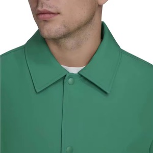 Custom Unisex <b>Thin</b> Winter Bomber <b>Jacket</b> Coated Polyester/Cotton Fabric Stand Collar <b>Waterproof</b> Windbreaker Quick Dry Reversible - Product Image 5