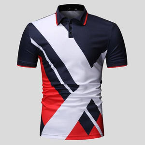 Camiseta de Manga Corta para Hombre, Lisa, Casual, Transpirable, Tejida, 100% Algodón, 140g, Invierno, Blanca, Azul Marino, Roja, Estampada por Sublimación - Product Image 2