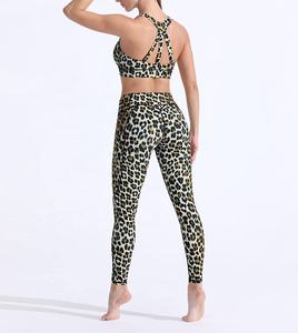 Women's Sublimated Leopard Printed Yoga <b>Leggings</b> <b>with</b> <b>Pocket</b> Ankle Length Pants for Running Sports Fitness Workout Gym - Product Image 6