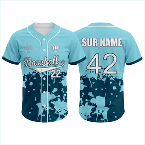 OEM Custom 100% Polyester Baseball Uniform Set Quick Dry Breathable Jersey Sublimation Team Sportswear Summer Letter Wholesale - Product Image 6