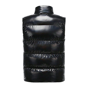 New custom Warm Padded Puffer Vest for Men and Women with Detachable Hood and Personalized Options - Product Image 2