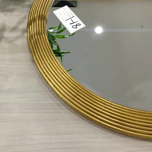 Handmade Classic Style Wood Frame with Bone Inlay Custom Round Shape Smooth Edge Wall Hanging <b>Glass</b> <b>Mirror</b> From REHMAN CRAFT - Product Image 2