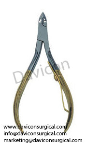 Surgical Stainless Steel High Quality Cuticle Nippers | Beauty Instruments <b>by</b> DAVICON ENTERPRISES - Product Image 3