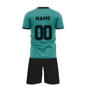 Conjunto de Camiseta de Fútbol Personalizada Unisex con Cuello en V y Manga Larga, Impresión por Transferencia de Calor, 100% Poliéster, Uniformes de Fútbol para Jóvenes - Product Image 2