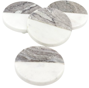 Ensemble de sous-verres ronds en acacia, épaisseur 5 mm, diamètre 300 mm, antidérapants, réutilisables, design moderne, tapis et coussinets, lot de 4 pièces - Product Image 3