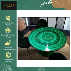 Mesa de Centro de Malaquita con Diseño Moderno y Minimalista, Ecológica, Suministro Directo de Fábrica, para Sala de Estar - Product Image 4
