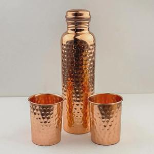 Antique Creations Pure Copper Hammered Antique Finish Water Bottle 950ml Portable Yoga Travel - Product Image 4
