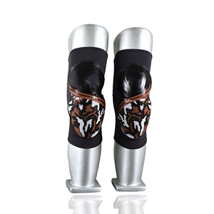 Protège-genoux rembourrés personnalisés marron camouflage pour basketball et football, anti-collision, élastiques, protection des articulations, paire - Product Image 3