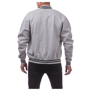 Veste d'hiver sur mesure OEM, grande taille, imperméable, respirante, style varsity avec manches en laine pour homme, design et logo personnalisés - Product Image 3