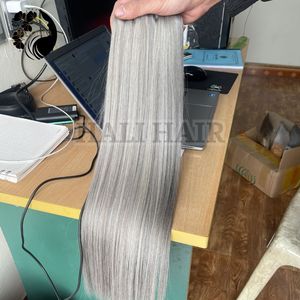 Hali Hair Supply Envío rápido Super alta calidad doble y simple dibujado Remy recto vietnamita Trama humana extensiones de cabello teñido - Product Image 4