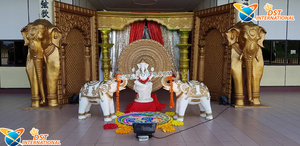ตกแต่งห้องโถงแต่งงานฮินดูที่มีรูปปั้นพระพิฆเนศจาราติงานแต่งงานพระพิฆเนศกับรูปปั้นพระพิฆเนศสำหรับงานแต่งงาน - Product Image 6
