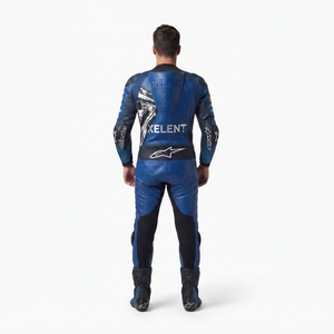 ชุดแข่งรถมอเตอร์ไซค์หนังวัว Monaco รุ่น Xelent Asphalt Kinetic 1.3 มม. สำหรับผู้ชาย ระดับ CE 2 ชุดแข่งรถแบบกำหนดเอง OEM - Product Image 2